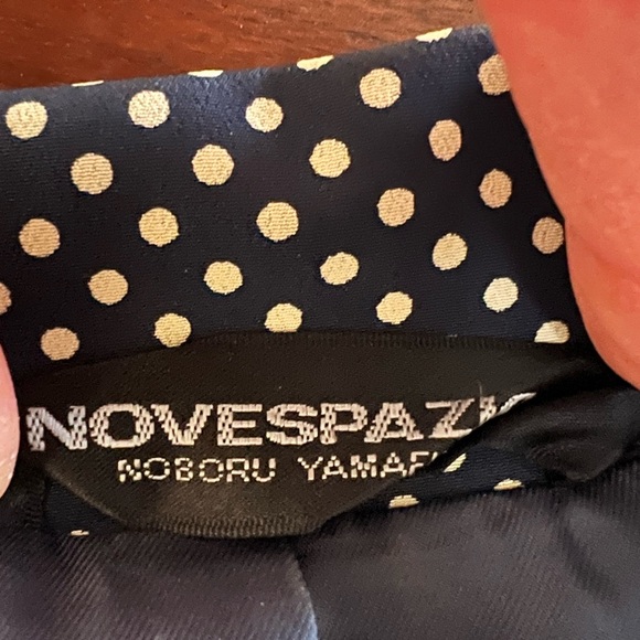 Vintage Novepazio dress from Japan in navy/white polka dot, size approx 2-4 - Picture 6 of 8